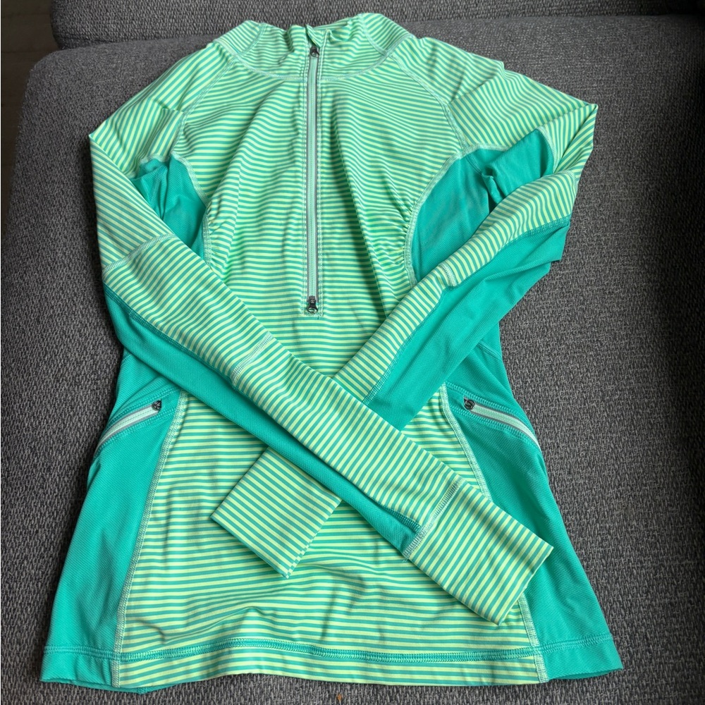 Lululemon stripe quarter zip